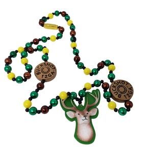 Mardi Gras Buck Shot Deer Beads